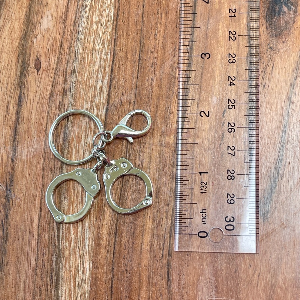 Silver Handcuff Charm